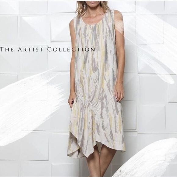 Beau Jours 100% Linen London Dress Size Small - Picture 1 of 8